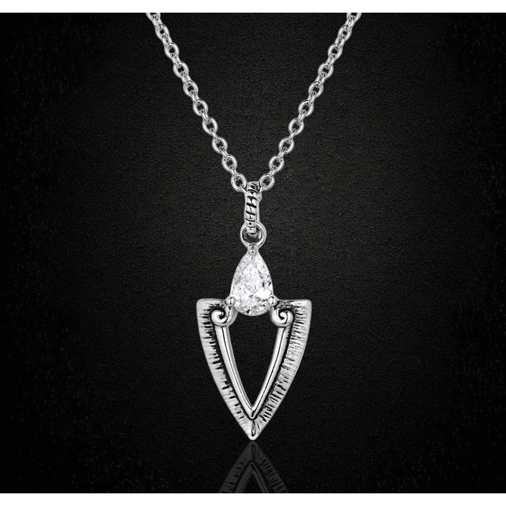 Montana Silversmiths Guided Purpose CZ Crystal Necklace Retail $60‎ - NEW